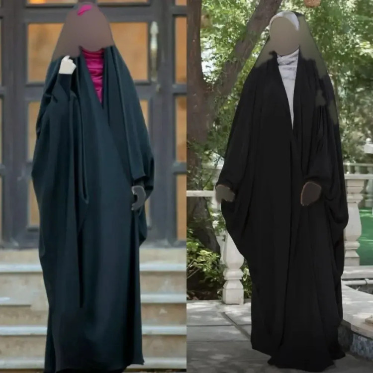 چادر جده عربی اصیل جنس سوپر ژرژت رنگ مشکی