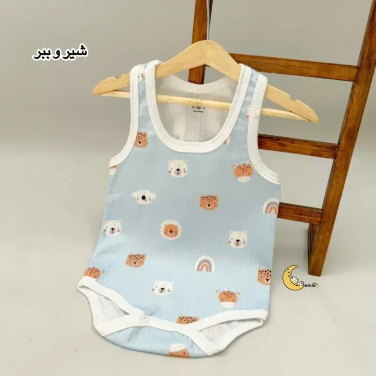 بادی رکابی بچگانه کوالا کیدز نخ پنبه کبریتی زیردکمه